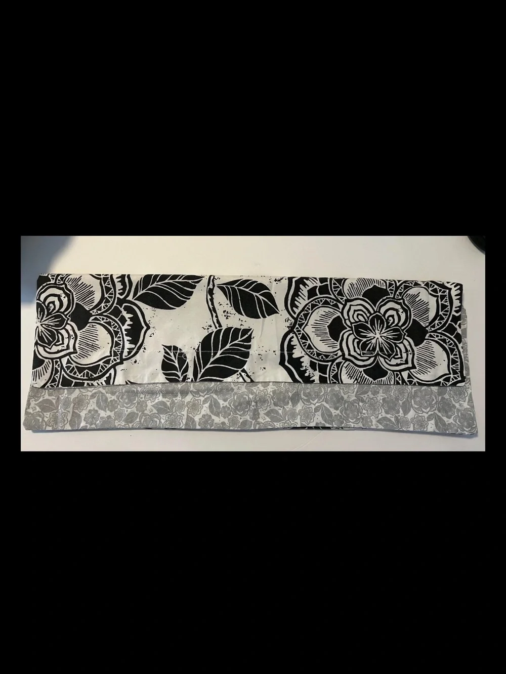 Black and White Floral Comforter Set - Unbranded